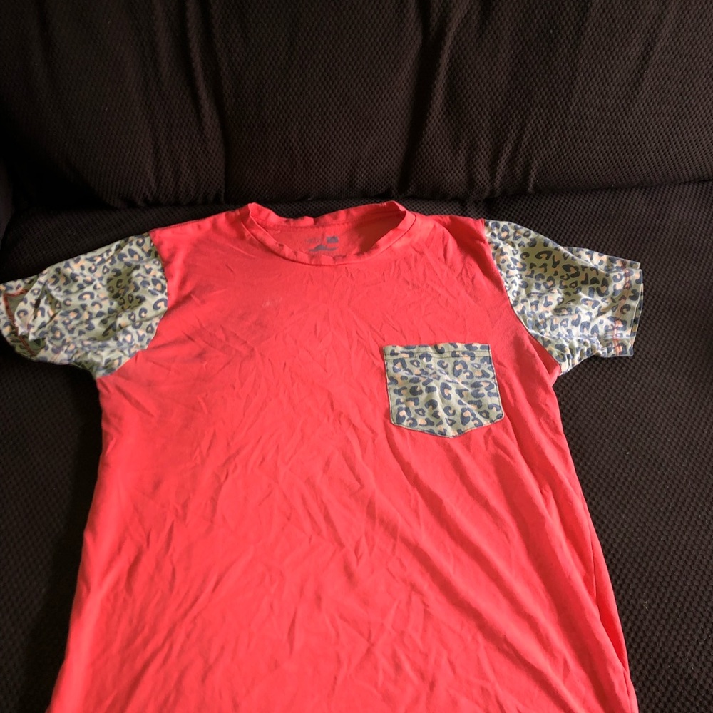 Leopard Sleeve Shirt